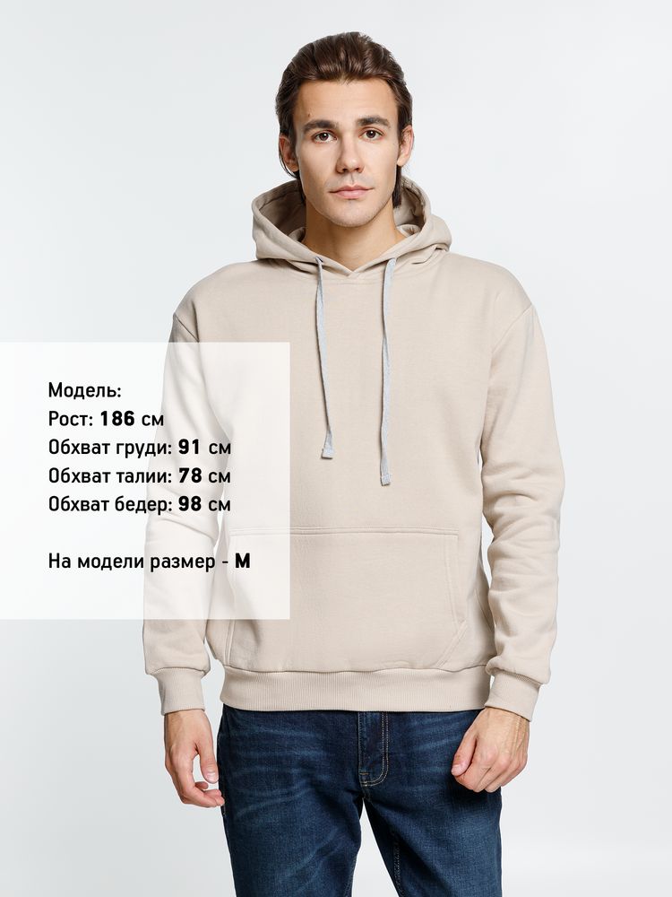 Толстовка с капюшоном Kirenga Heavy, бежевая-3