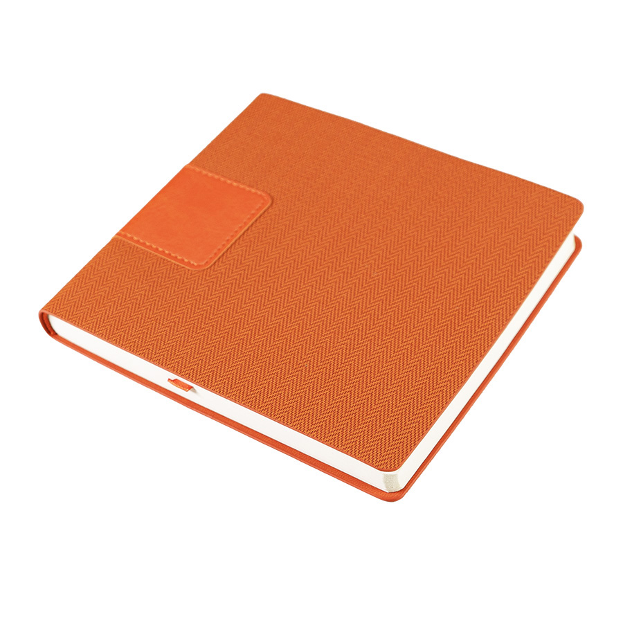 Ежедневник недатированный Scotty, А5-,  оранжевый, кремовый блок, без обреза, оранжевый-5
