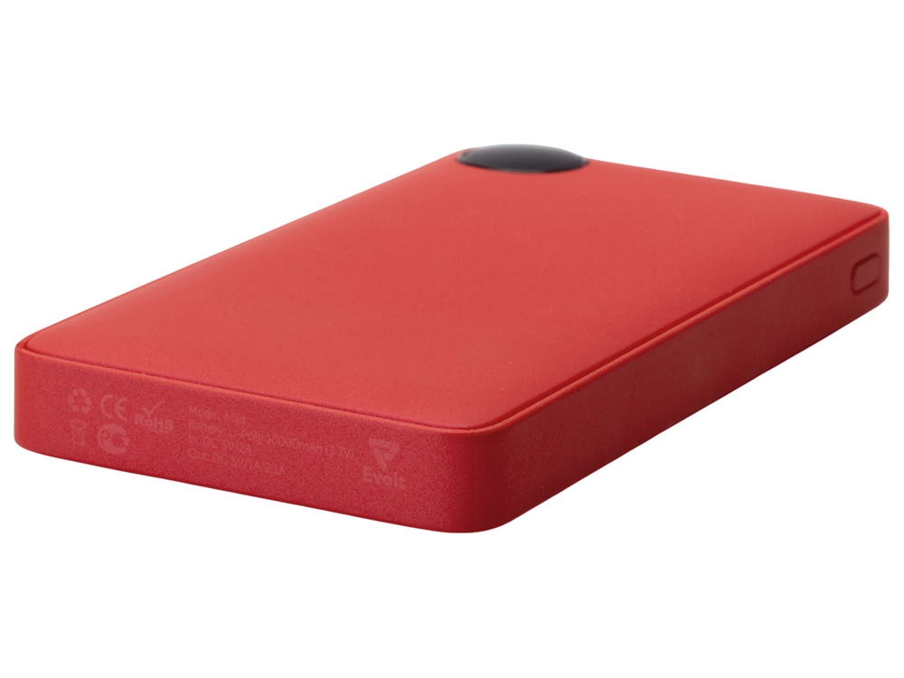 Внешний аккумулятор с дисплеем Mild, 10 000 mAh, красный-6