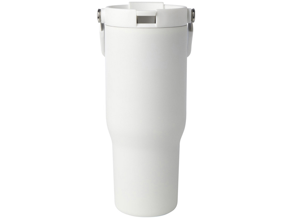 Термостакан Bronx объемом 900 мл из меди и переработанной нержавеющей стали, сертифицированной по стандарту RCS, с вакуумной изоляцией и крышкой с двойной функцией - Белый-1