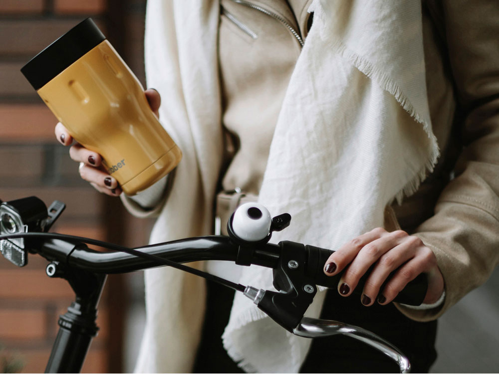 Термос питьевой, вакуумный, бытовой, тм bobber. Объем 0,35 литра. Артикул Tumbler-350 Ginger Tonic-8