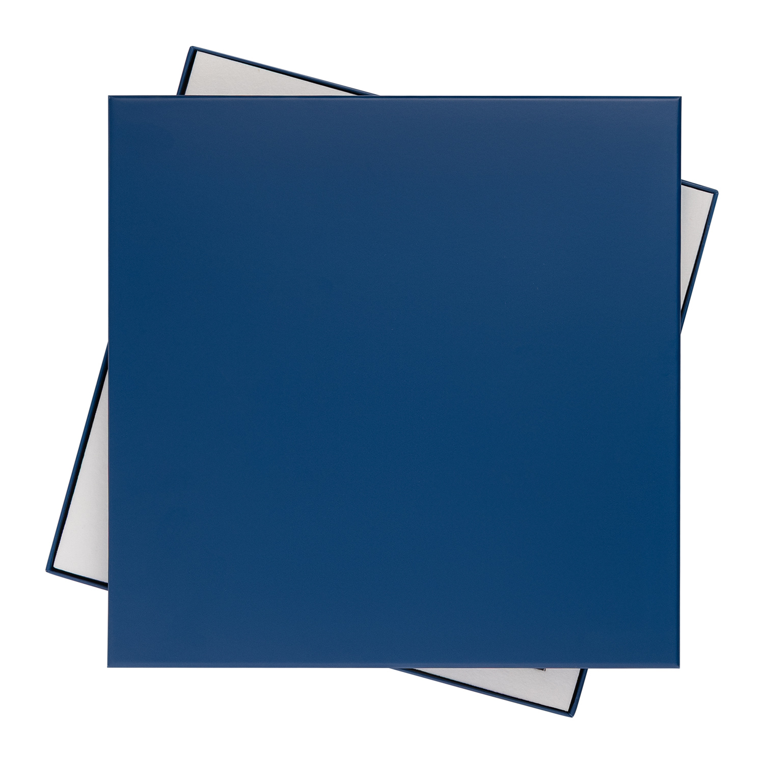 Подарочная коробка с ложементом для ежедневника, ручки и аккумулятора, синяя (под съемные ложементы)-6