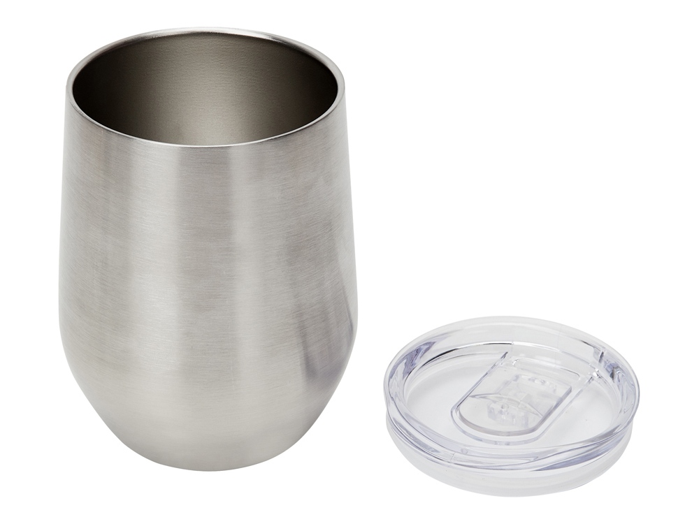 Вакуумная термокружка Sense, серебристый-3