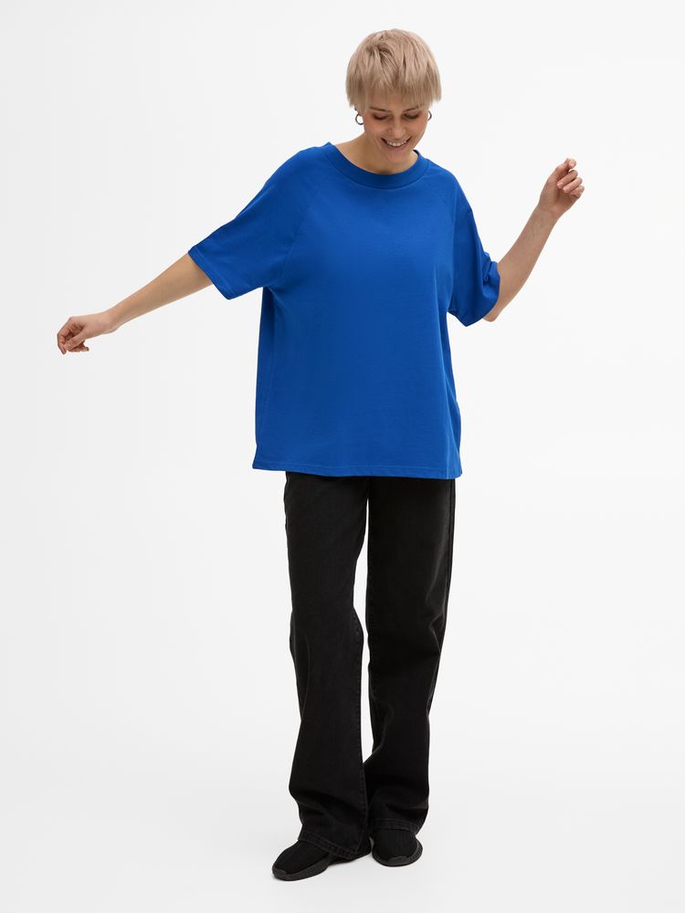 Футболка унисекс оверсайз T2, синяя-7