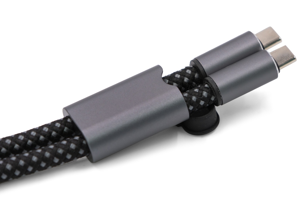 Ремешок-держатель для телефона с зарядным кабелем USB-C - USB-C Lany Wristband Charge Eco, серый-6