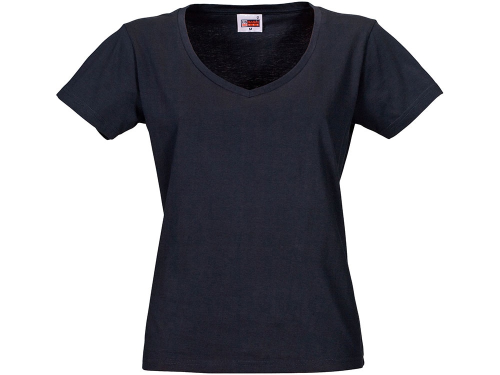 Футболка Heavy Super Club женская с V-образным вырезом, темно-синий-5