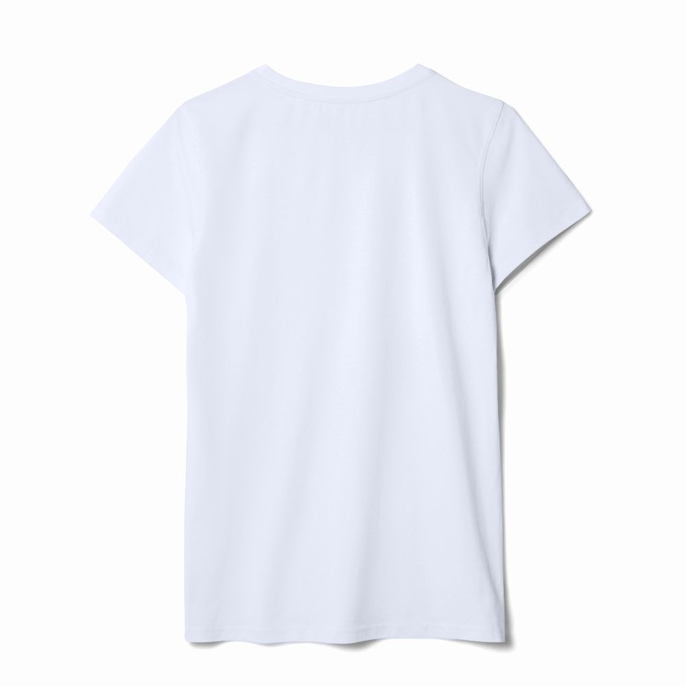 Футболка женская T-bolka Stretch Lady, белая (холодный оттенок)-2