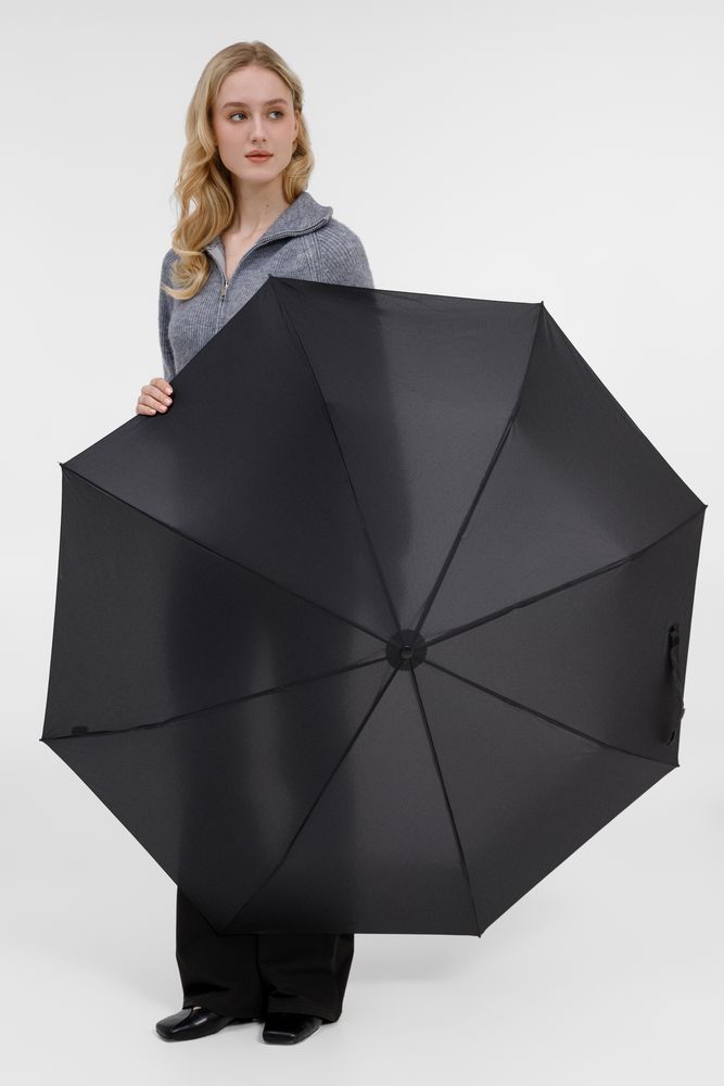 Складной зонт U.090, черный-3