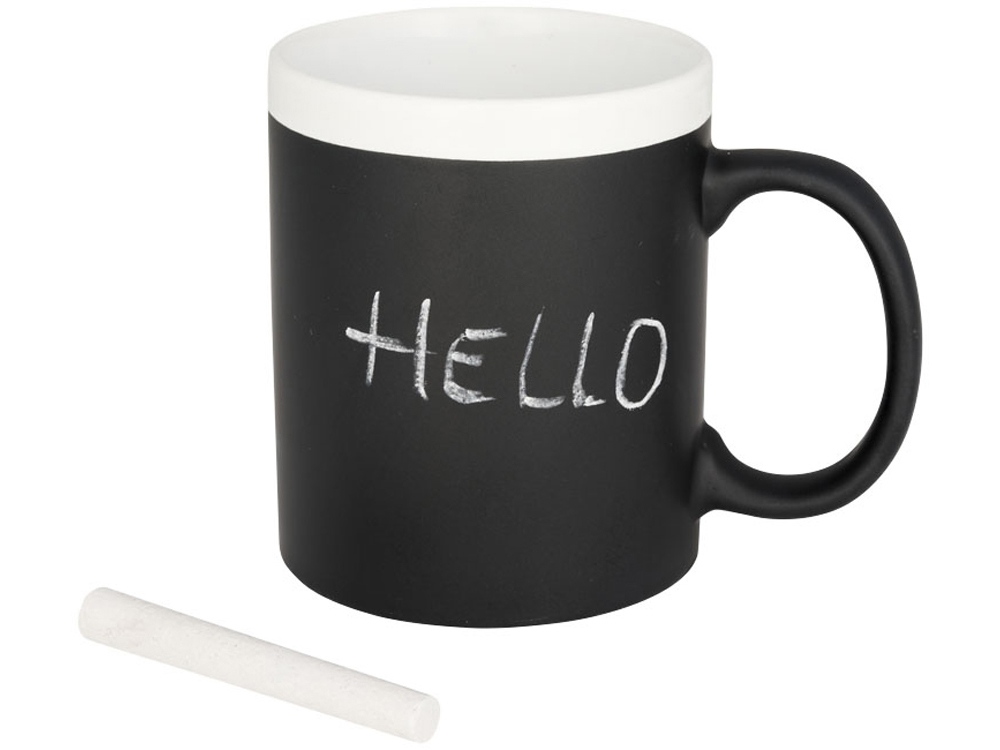 Кружка, на которой можно писать мелом, белый-4