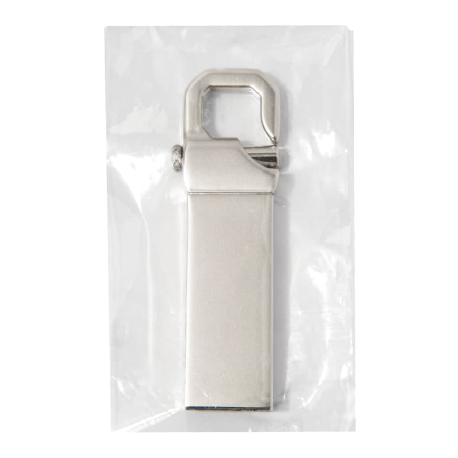USB flash-карта CARABINE (16Гб), серебристый-2