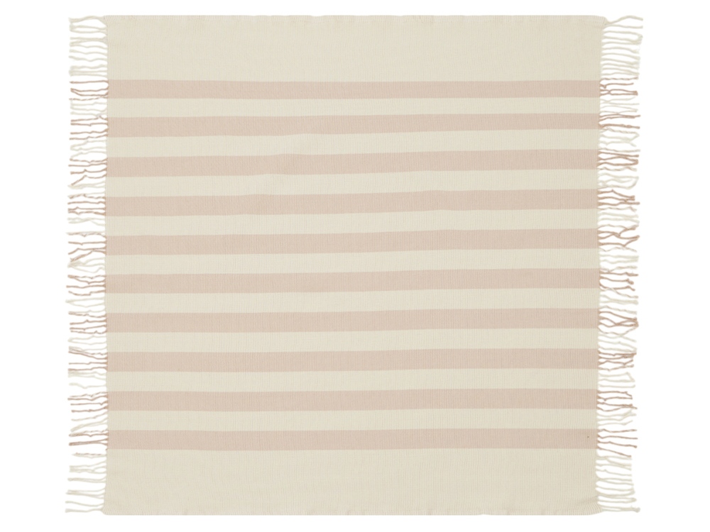 Плед Reglet, 130x150 см ( с учетом бахромы) 100% хлопок, бежевый-2