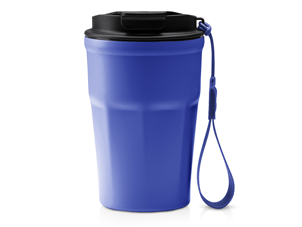 Термокружка KEURY из нержавеющей стали с двойными стенками и ручкой с керамической слоем, синий-0