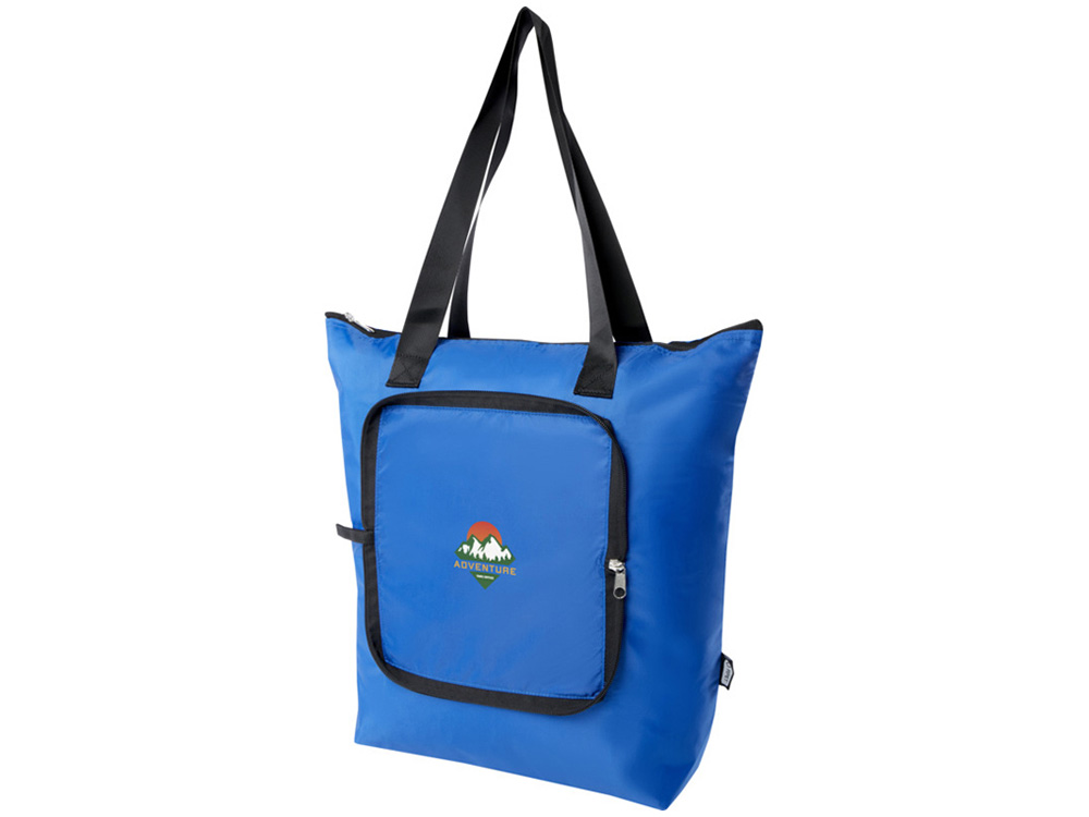 EcoFold Складная сумка-холодильник из RPET 15 л - Ярко-синий-4
