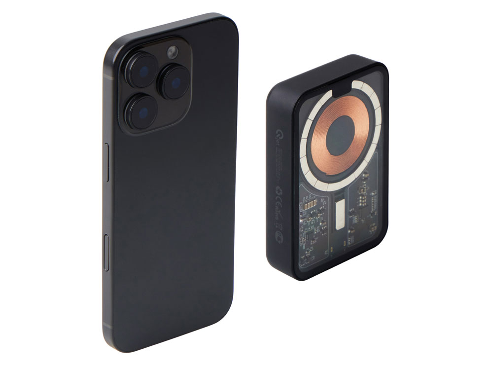 Беспроводной магнитный внешний аккумулятор с QC\PD MagnifIQ, 10000 мАч, 15 Вт, черный-10