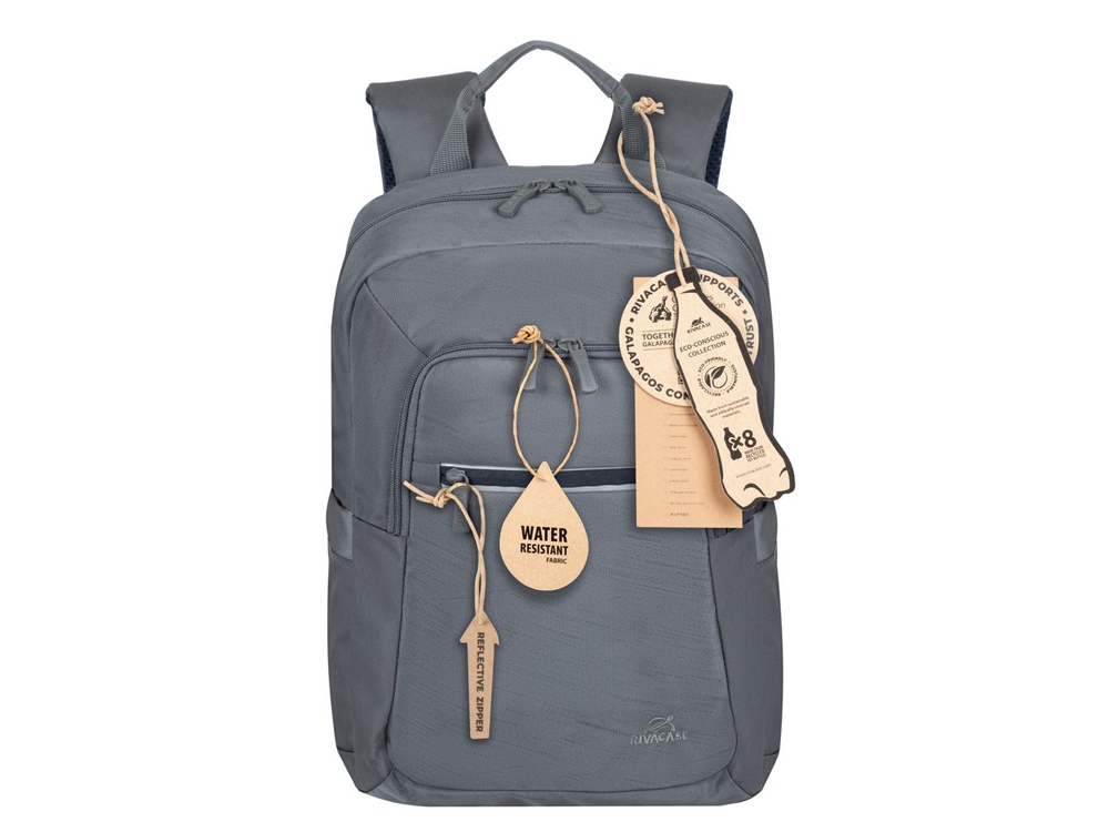 RIVACASE 7523 grey ECO рюкзак для ноутбука 13.3-14 / 6-2