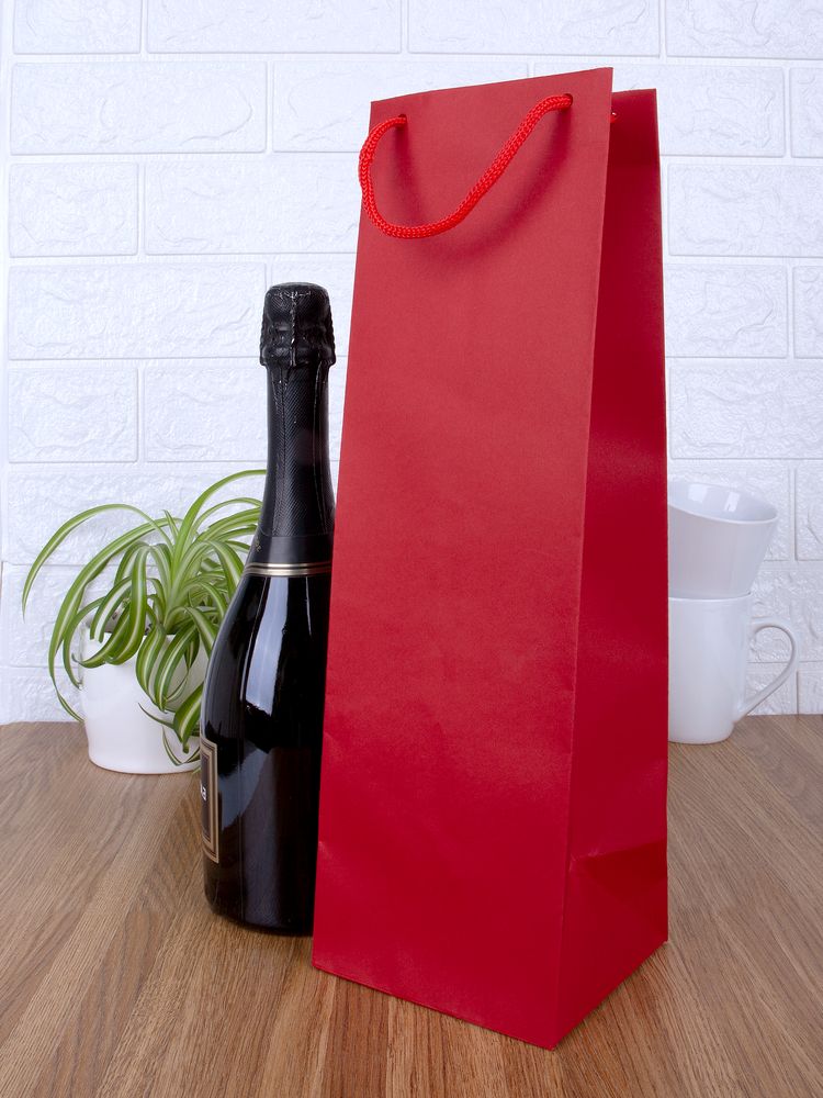 Пакет под бутылку Vindemia, красный-5