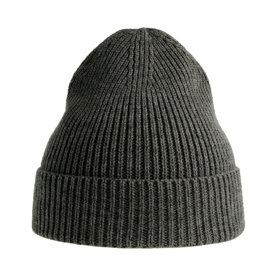 Шапка ANDY с отворотом, темно-серый меланж-2