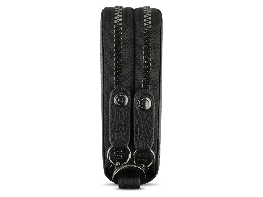 Кошелёк женский BUGATTI Elsa, с защитой данных RFID, чёрный, воловья кожа/полиэстер, 19х3х10,5 см-4