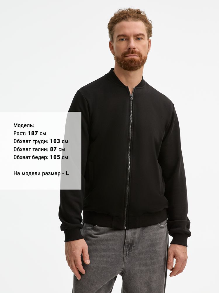 Бомбер унисекс Townie, черный-7
