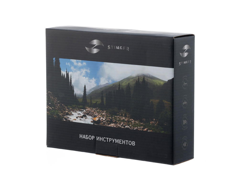 Набор инструментов Stinger, 25 инструментов, в пластиковом кейсе, 230x180x50 мм, серый-1