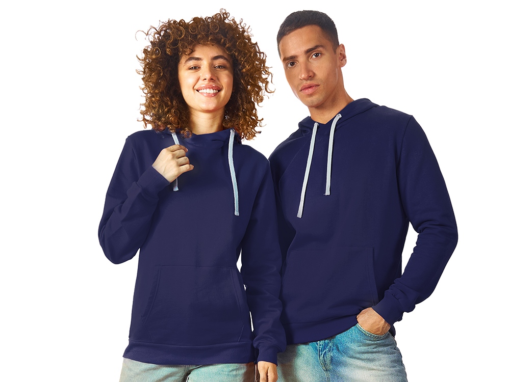 Толстовка унисекс Stream с капюшоном, нэви-0