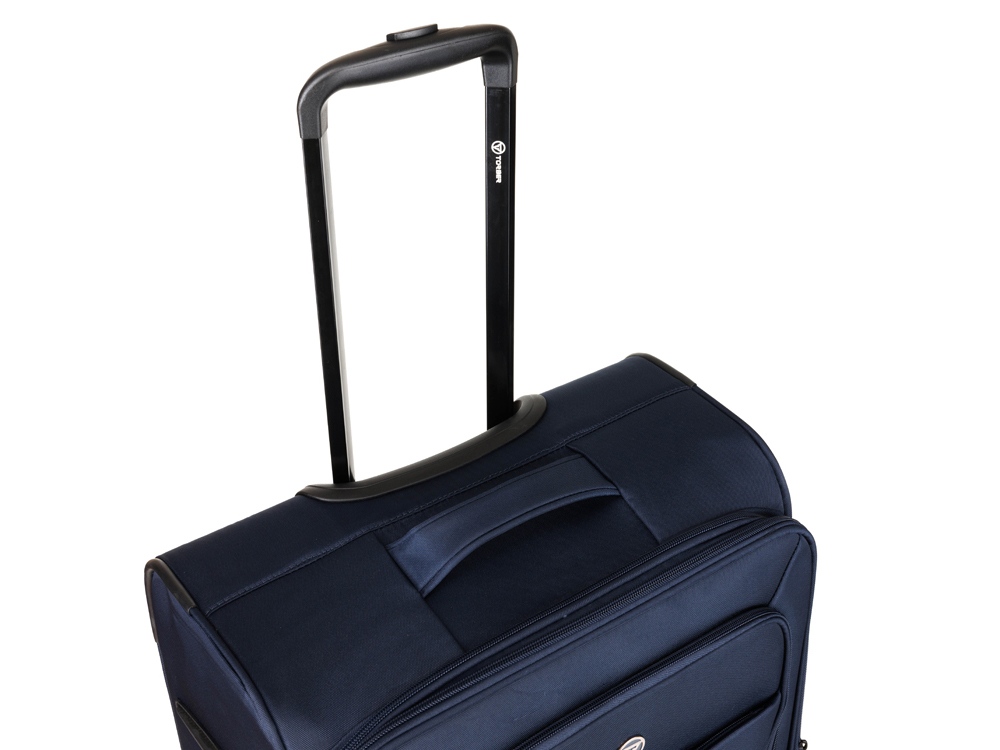 Чемодан TORBER Brosno, синий, нейлон 600D, 48 х 30 х 78 см, 85 л-4