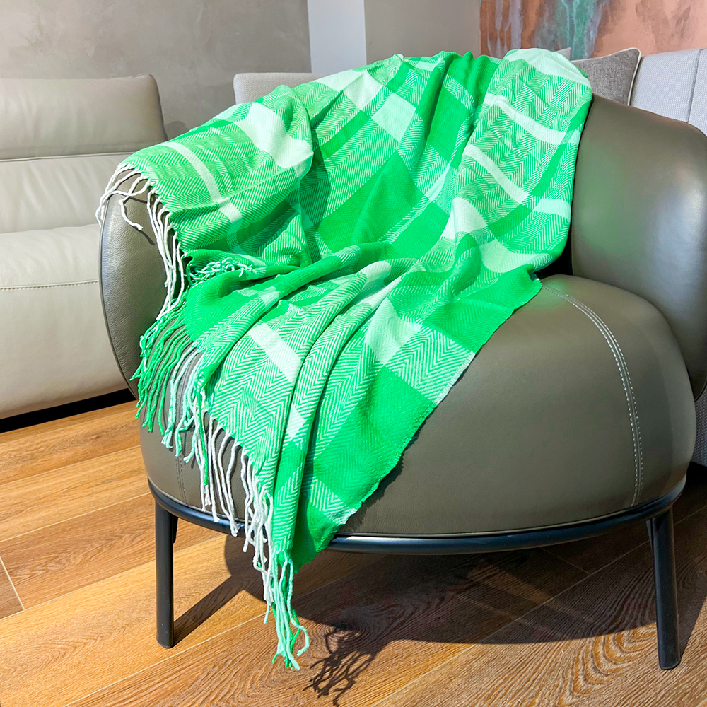 Плед акриловый Glama, Зелёный-3