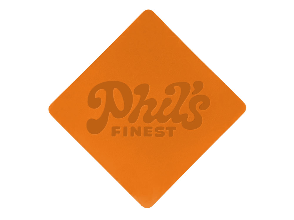 ПАТЧ РОМБ soft-touch (оранжевый) 7,6 х 7,6 см-2