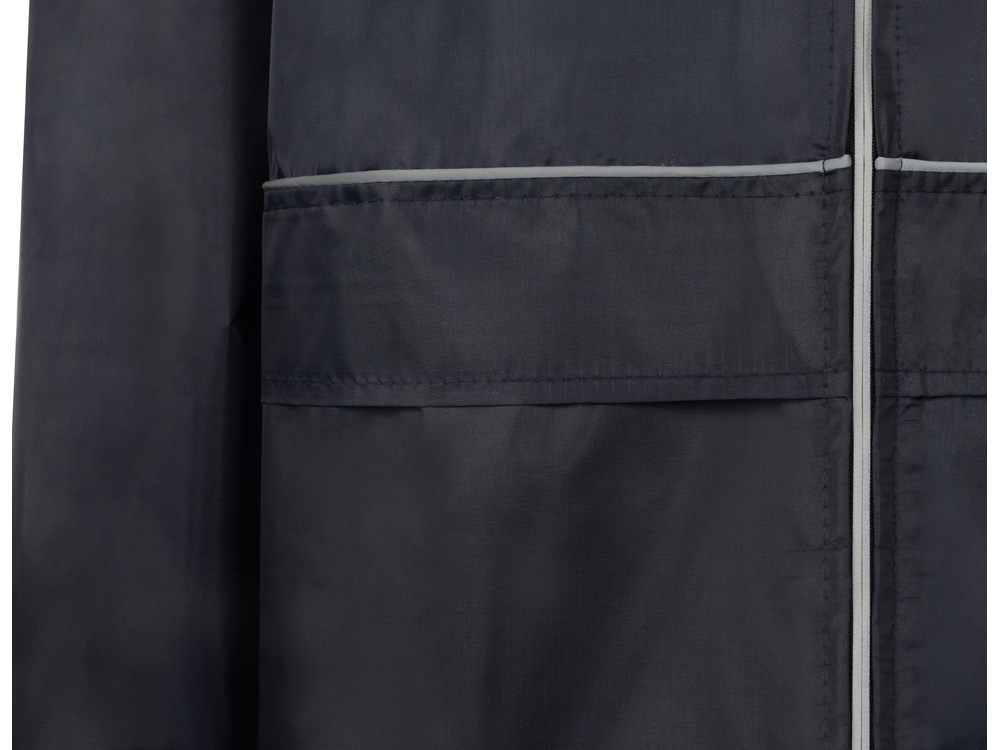 Дождевик Sunshine со светоотражающими кантами, темно-синий, размер  XS/S-6