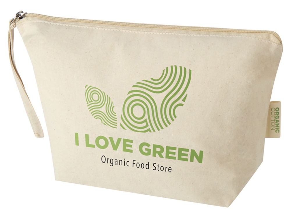 Orissa большая сумка для аксессуаров из органического материала GOTS, 180 г/м², 3 л - Натуральный-5