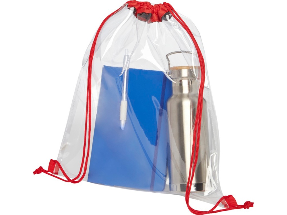 Рюкзак Lancaster, прозрачный/красный-2