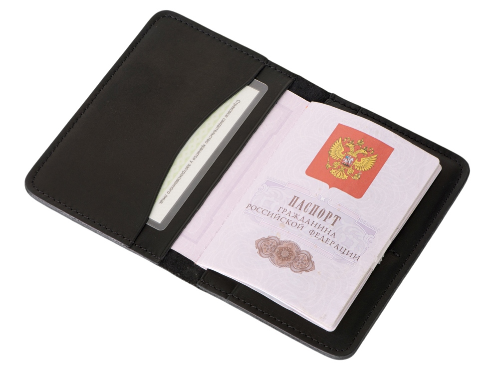 Докхолдер кожаный, черный-5