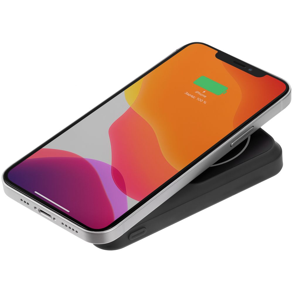 Магнитный беспроводной аккумулятор Top Force, 10 000 мАч, черный-2