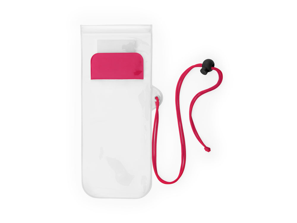 Водонепроницаемый чехол EIDER из ПВХ, прозрачный/фуксия-1