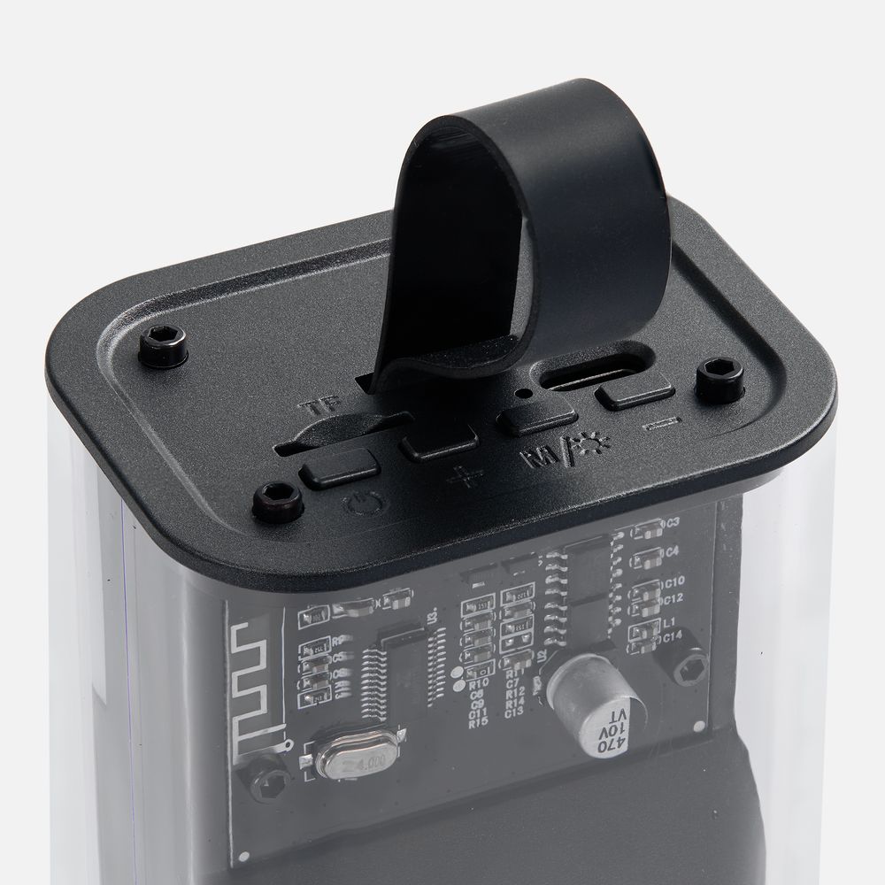 Bluetooth-колонка с подсветкой Groove, серая-2