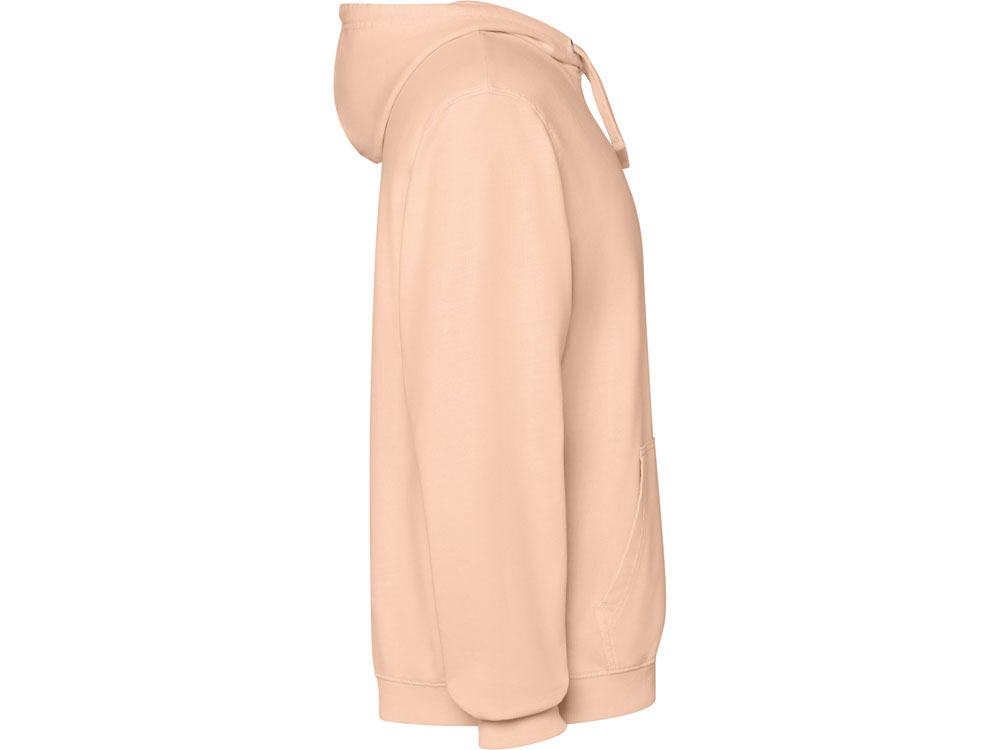 Толстовка с капюшоном KENIA унисекс, светло-абрикосовый выстиранный-3