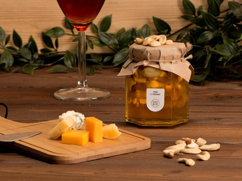 Сувенирный набор Мед с кешью 250 гр-3