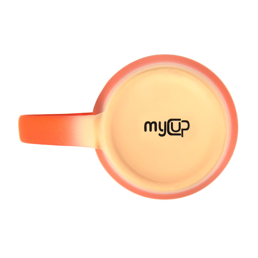 Кружка GRADE с прорезиненным покрытием, оранжевый-4