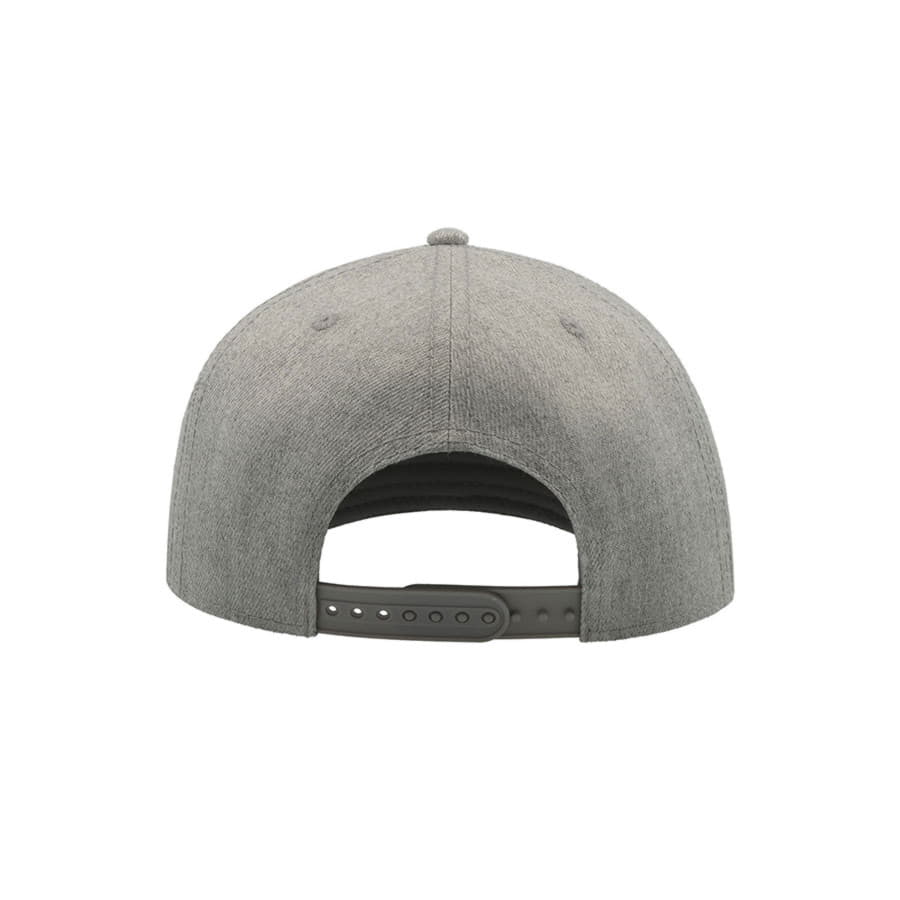 Бейсболка SNAP BACK, 6 клиньев, пластиковая застежка, серый-5
