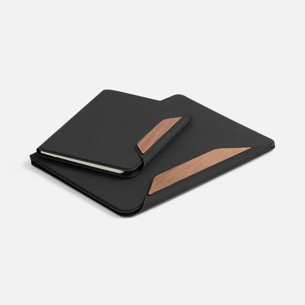 Папка с блокнотом Firmans Mini, черная-3