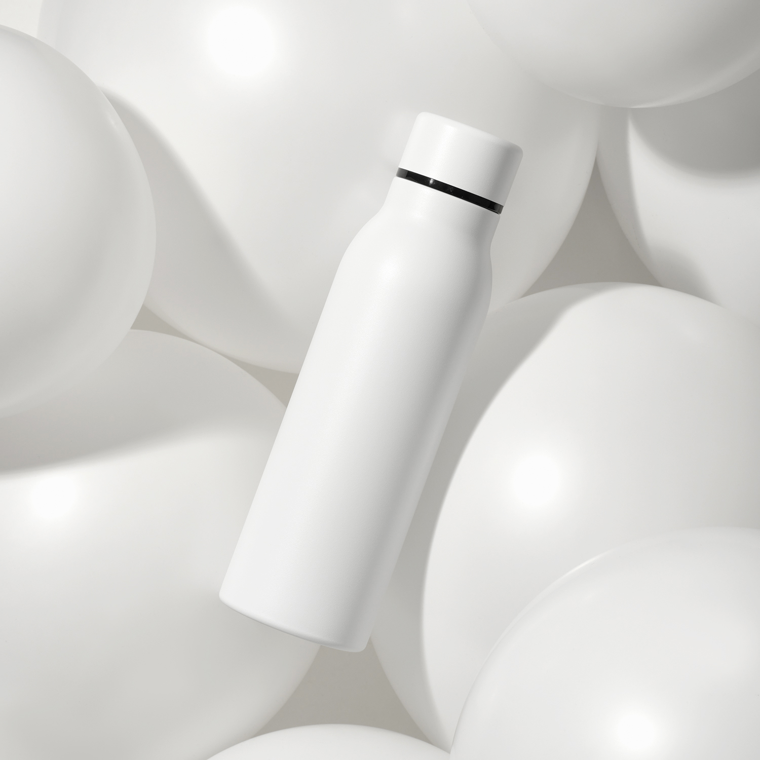 Термобутылка вакуумная герметичная Sorento, белая, гладкое покрытие-7