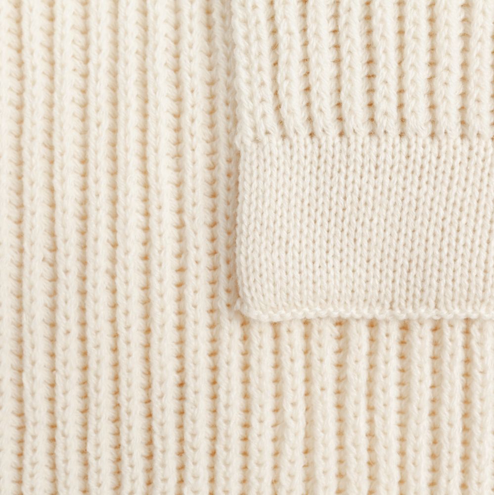 Плед Shirr, молочно-белый-2