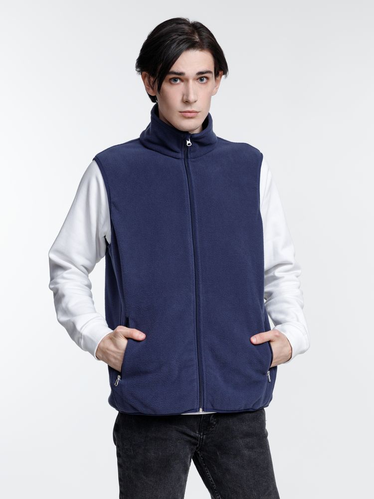 Жилет флисовый унисекс Nesse, темно-синий-2