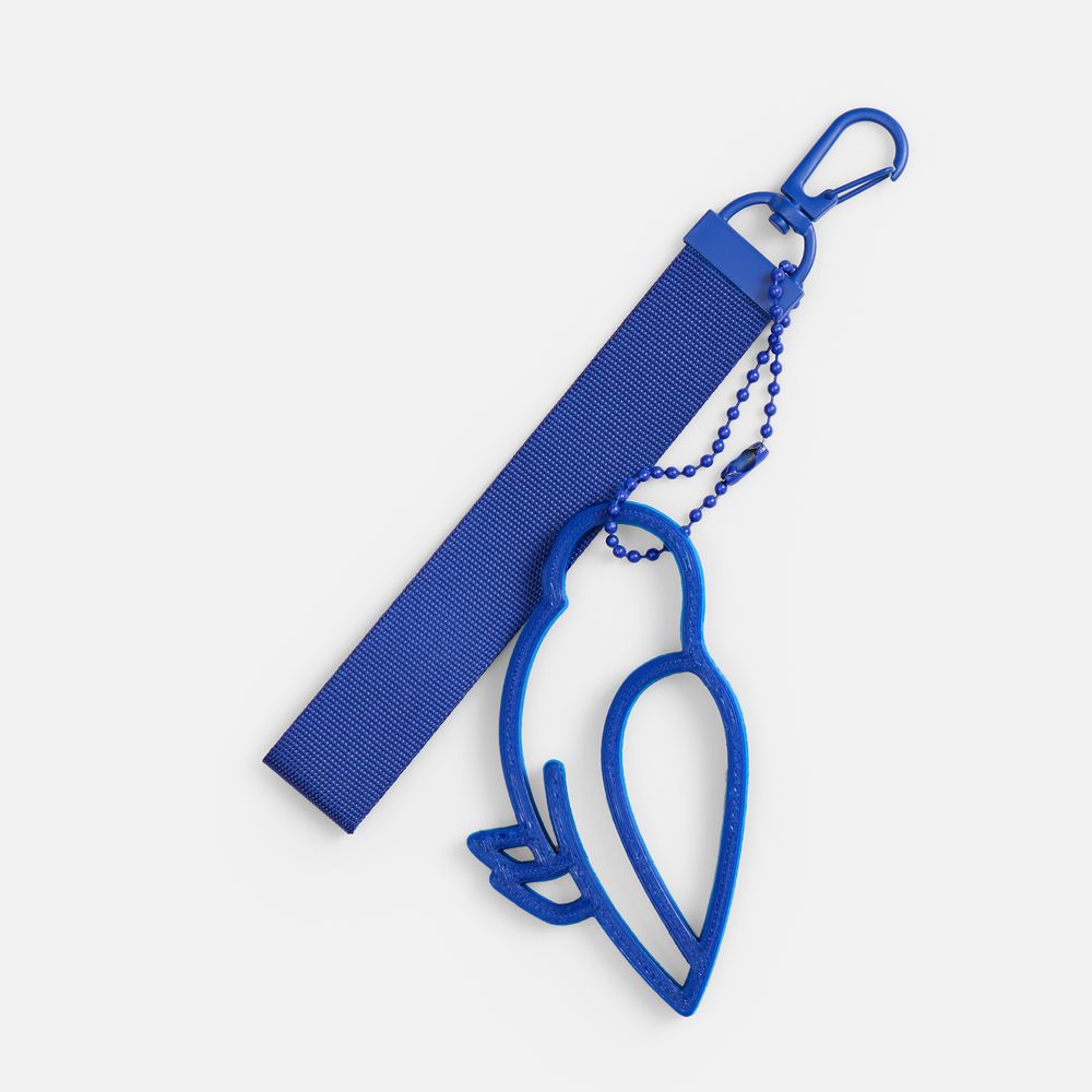 Подвеска «Сова», 3D-печать, синяя-2