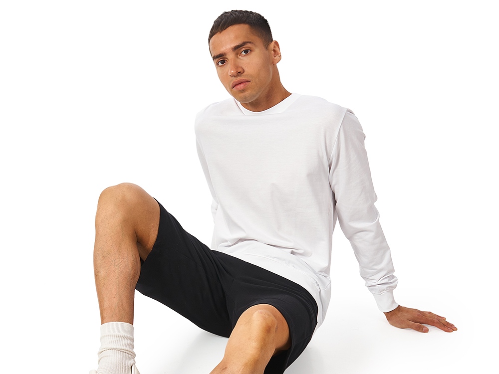 Свитшот Warsaw 220гр, унисекс, белый-3