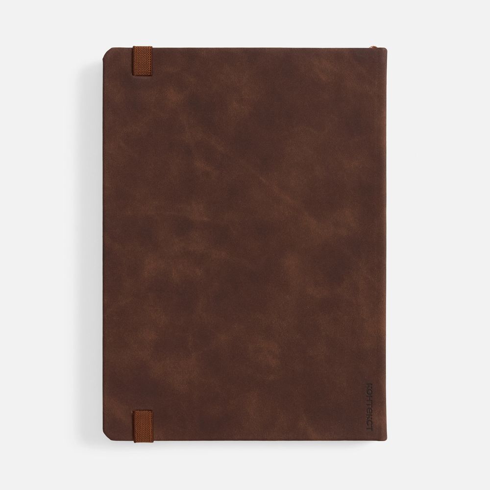 Ежедневник Urban Metal, недатированный, коричневый-1