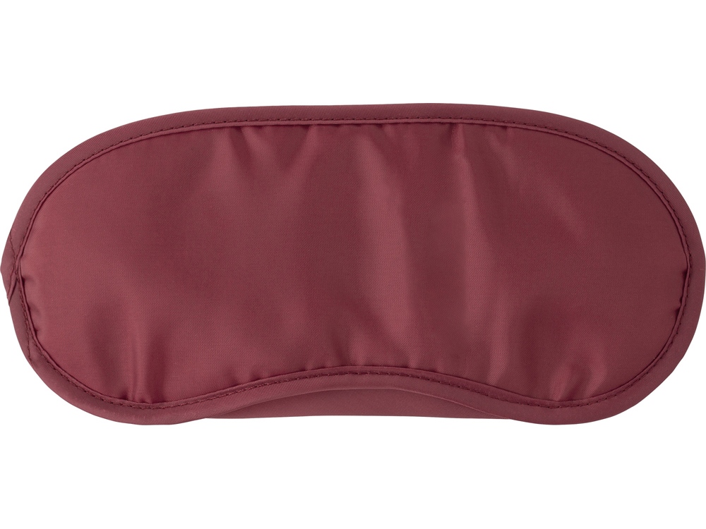 Маска для глаз Travel из нейлона (190T) с двойными резинками, бордовый-1