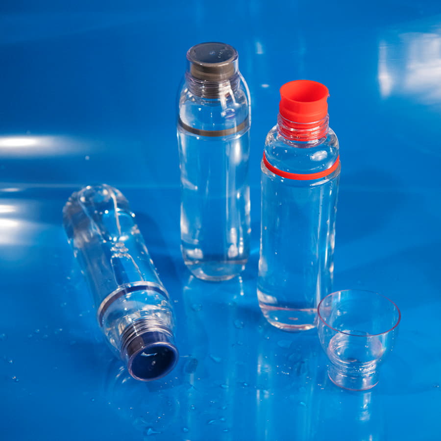 Бутылка для воды FIT, 700 мл, прозрачный, красный-1