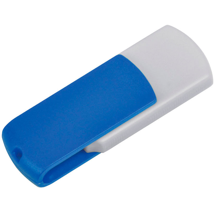 USB flash-карта "Easy" (8Гб), белый, синий-0