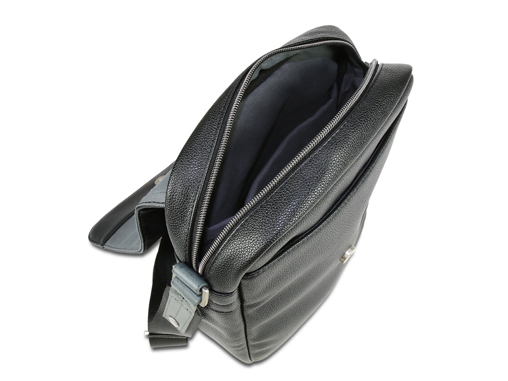 Сумка наплечная BUGATTI Moto D, чёрная, полиуретан, 25х8х30 см, 4 л-2